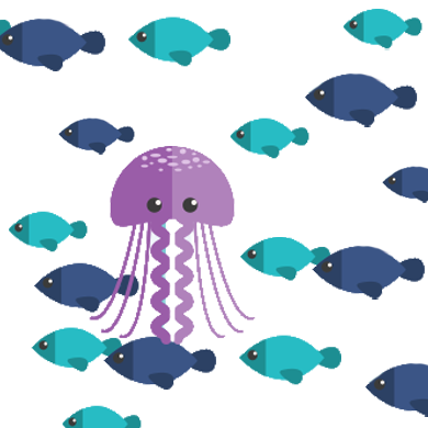 Jellyfish illustration for prenatal meet the doctor visits